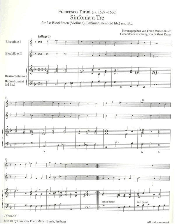 Sinfonia and Sonata