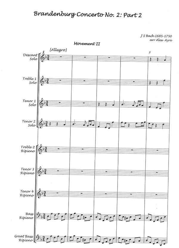 Brandenburg Concerto No.2: Part 2