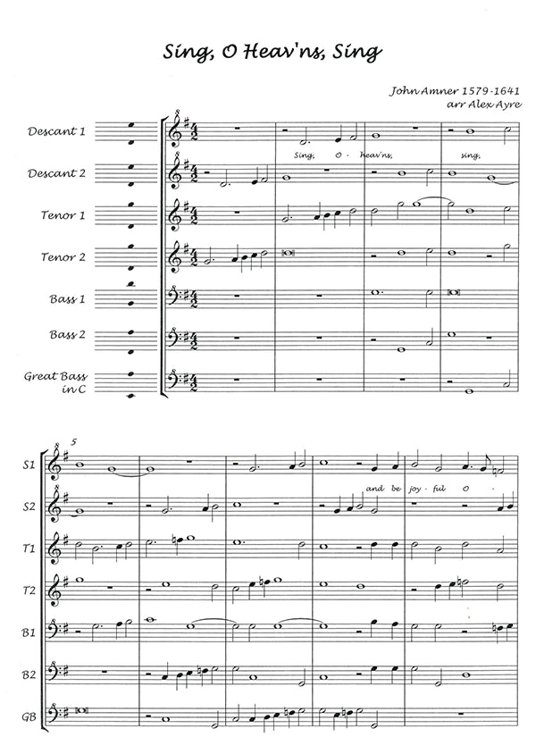 Sing, O Heav'ns, Sing