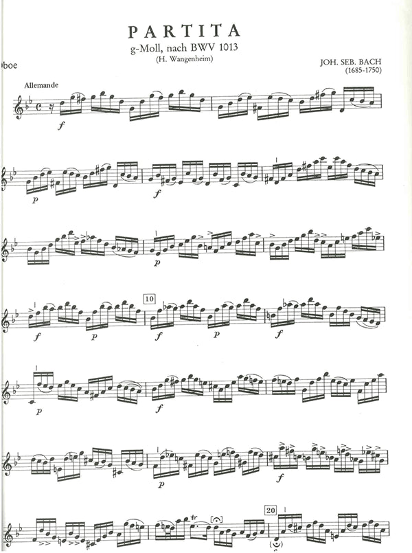 Partita in g minor after BWV 1013