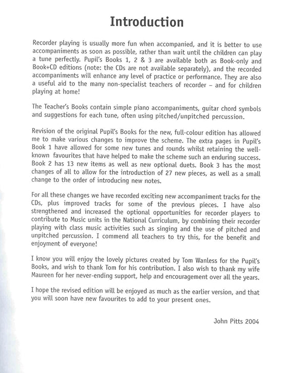 Recorder from the Beginning Teacher Book