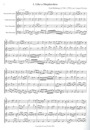 Five Swedish Drinking Songs of the 18th Century