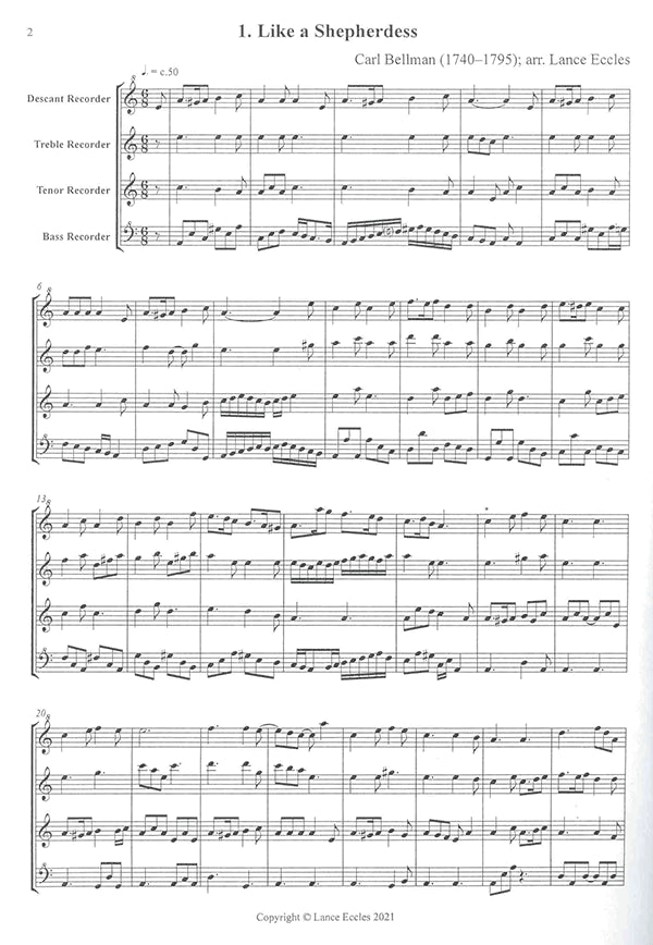 Five Swedish Drinking Songs of the 18th Century
