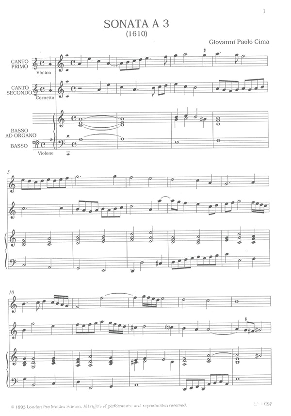 Sonata a 3 (1610)