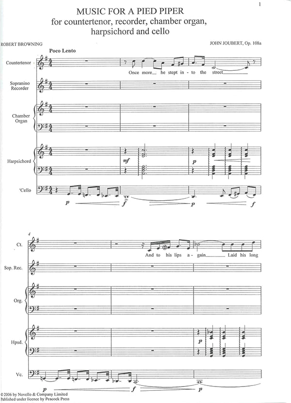 Music for a Pied Piper