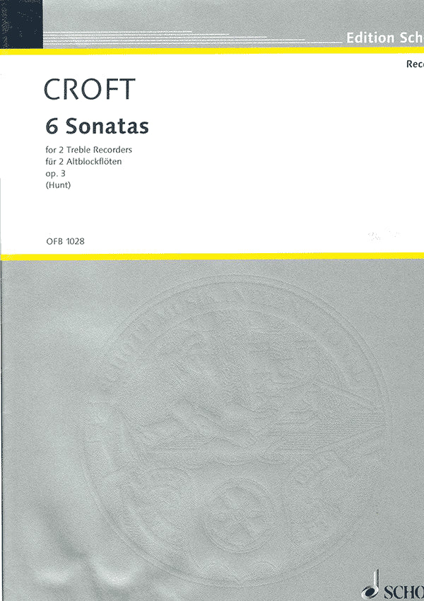 Six Sonatas Op 3