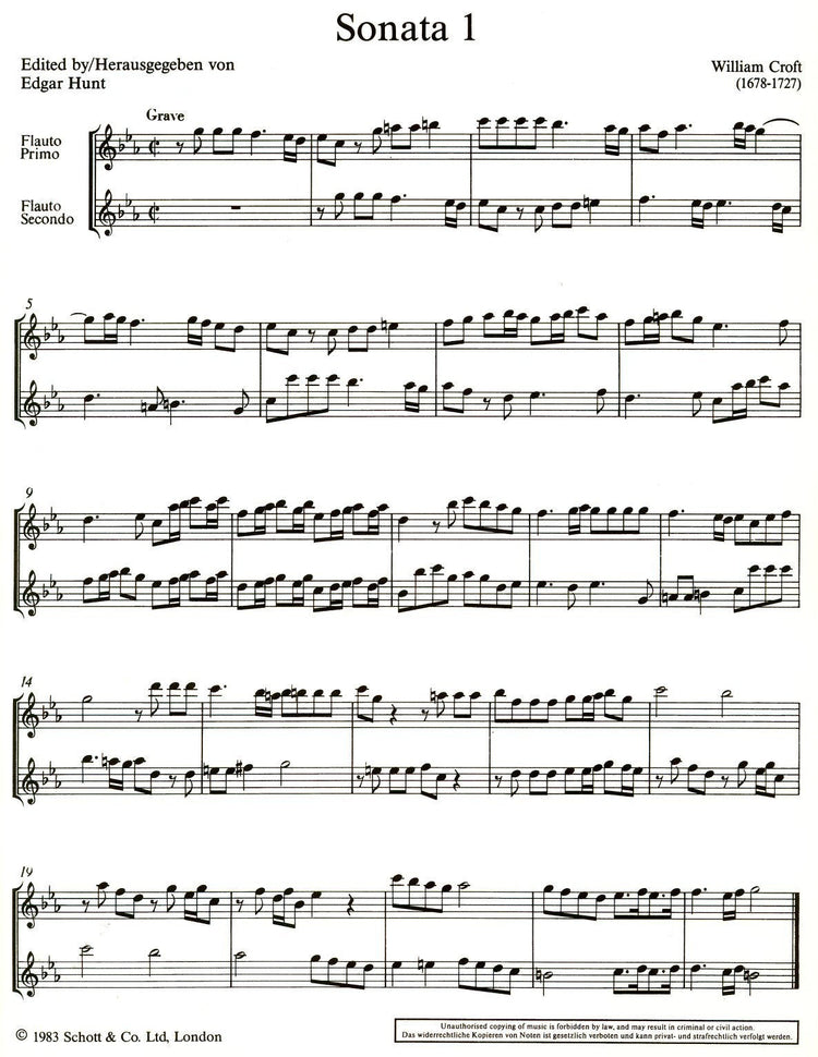 Six Sonatas Op 3