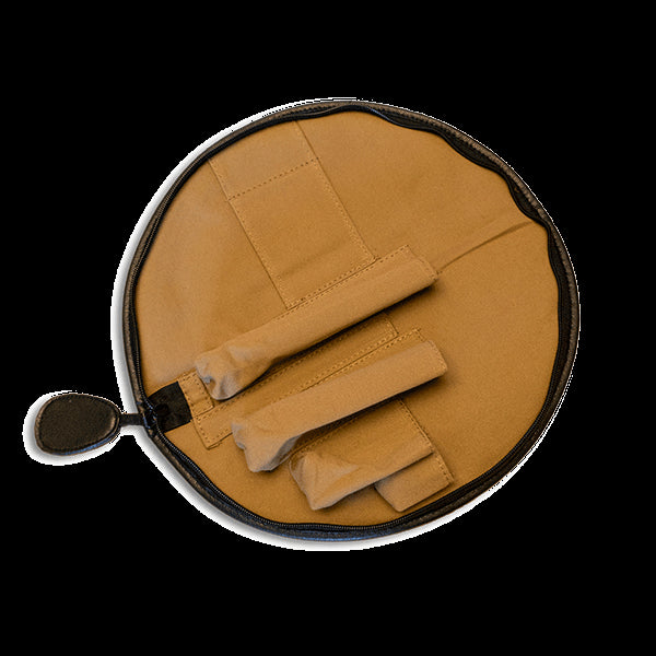 Treble Recorder Soft case with leather trim, three part