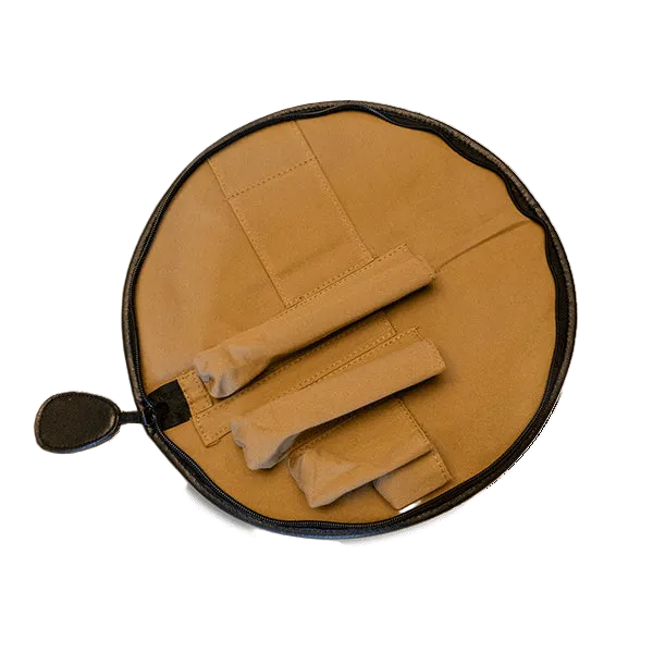 Treble Recorder Soft case with leather trim, three part