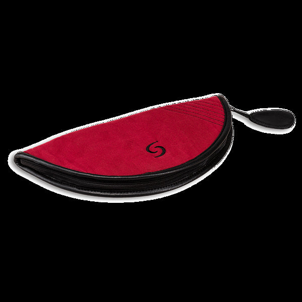 Treble Recorder Soft case with leather trim, three part