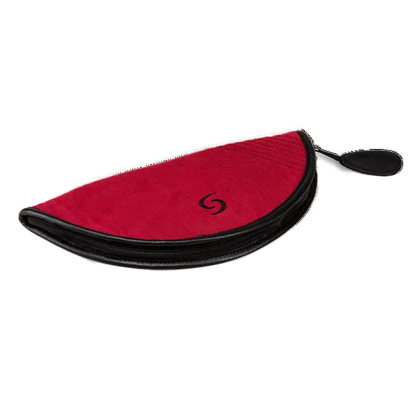 Treble Recorder Soft case with leather trim, three part