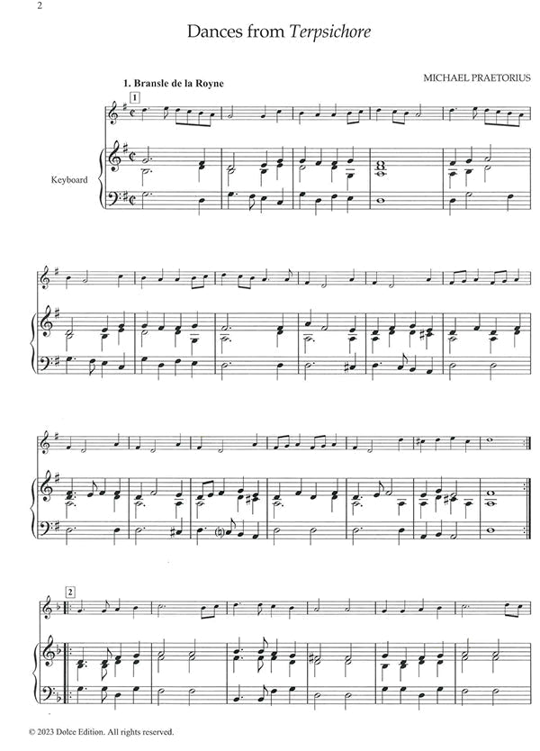 Dances from Terpsichore