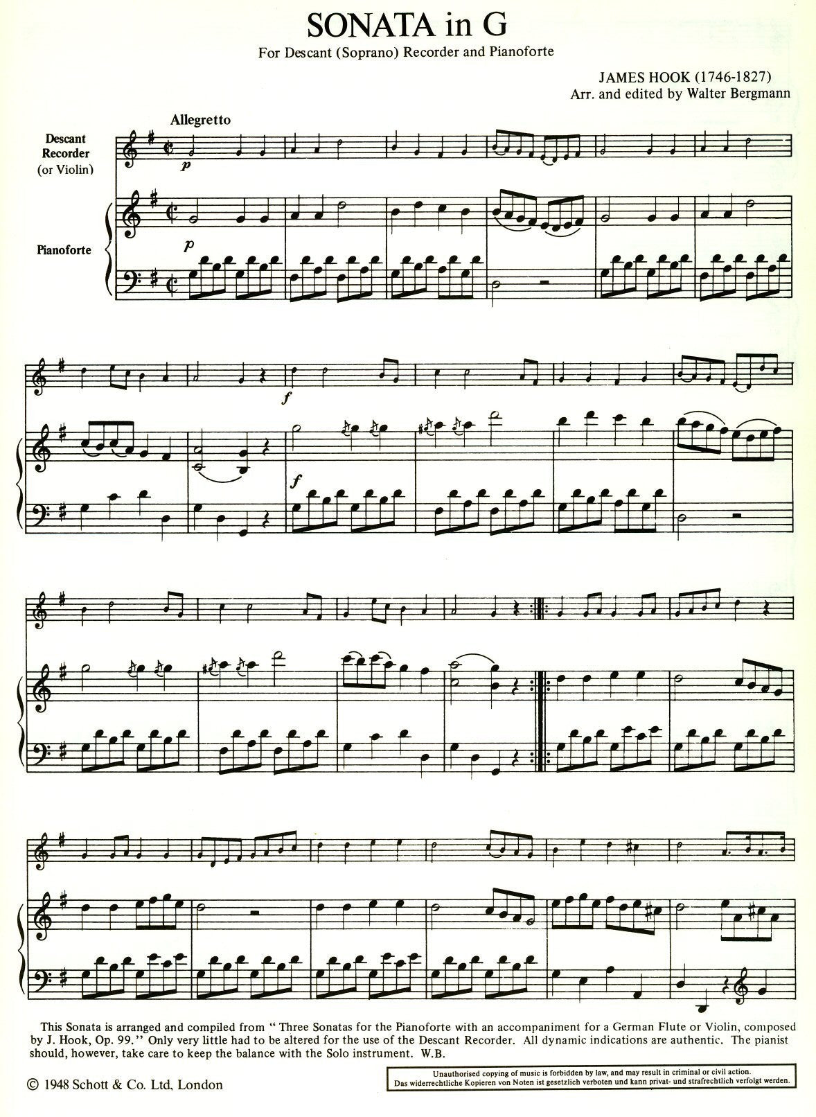 Sonata in G Major