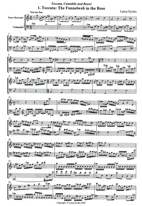 Toccata, Cantabile and Brawl