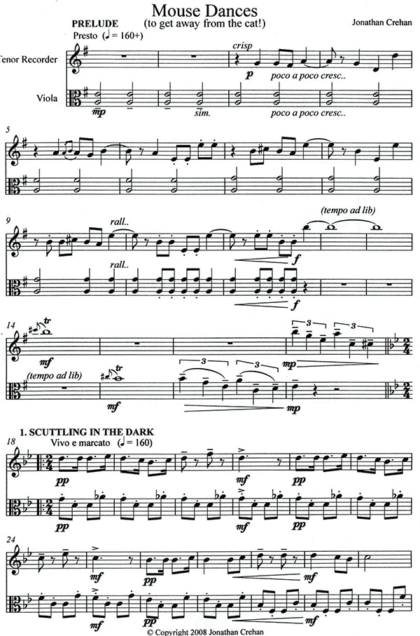 Mouse Dances (to get away from the cat)