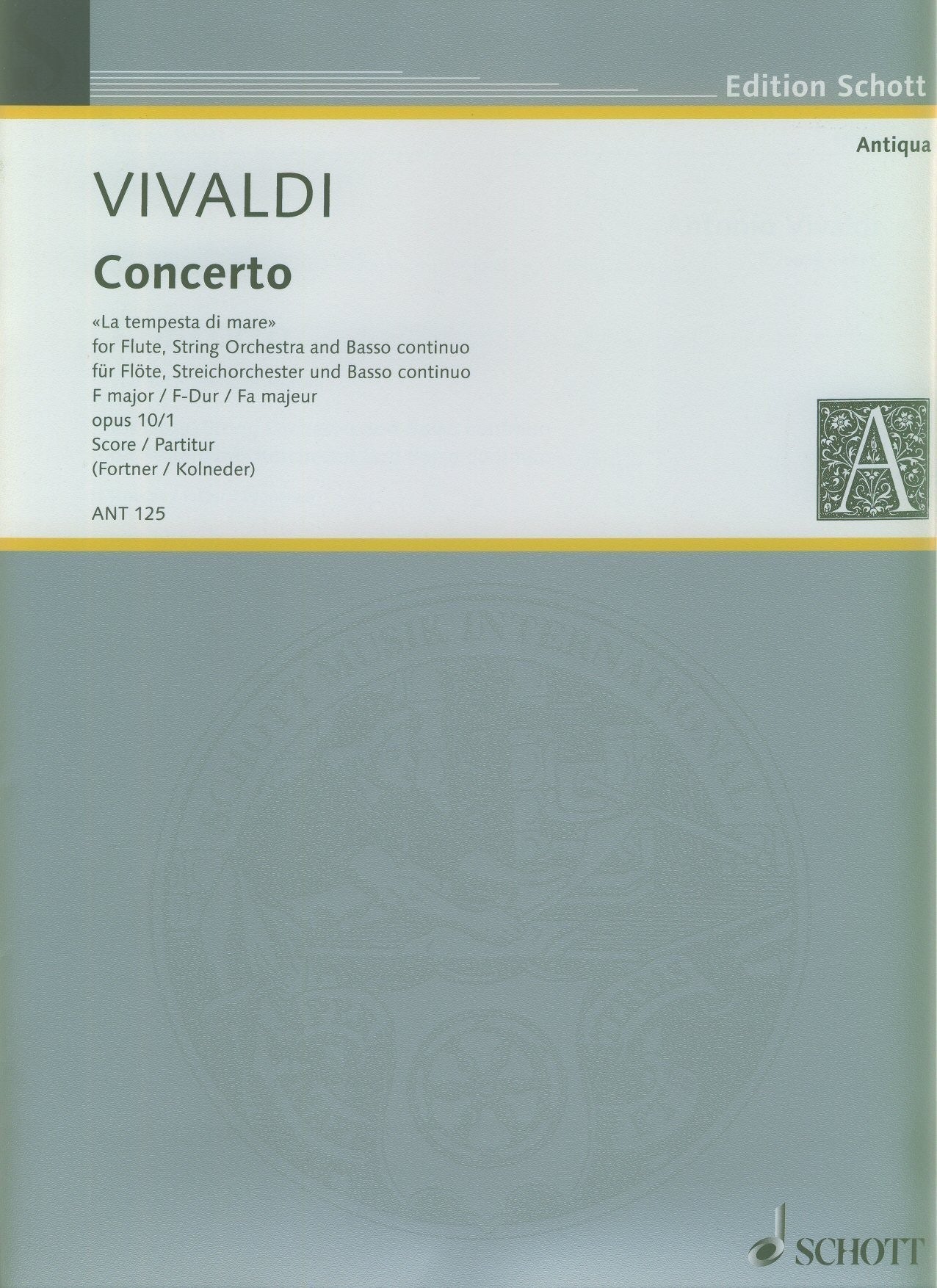 Concerto in F Major La Tempesta di Mare, Op 10/1, RV433