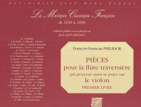 Pieces pour la flute traversiere qui peuvent aussi se jouer sur le violon premier livre
