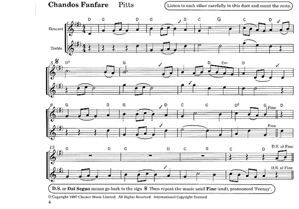Descant & Treble Recorder Duets from the Beginning