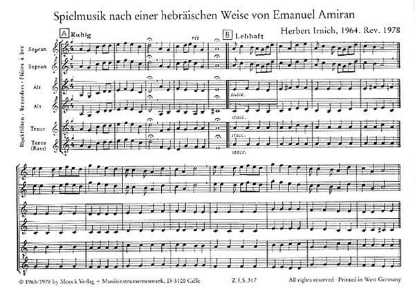 Improvisation on a Hebrew Melody