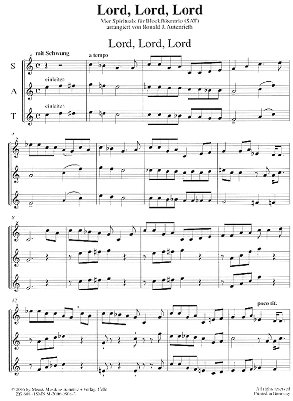 Lord, Lord, Lord: 4 Spirituals