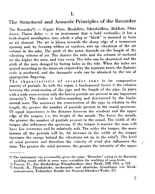 The Recorder, Its Traditions and its Tasks