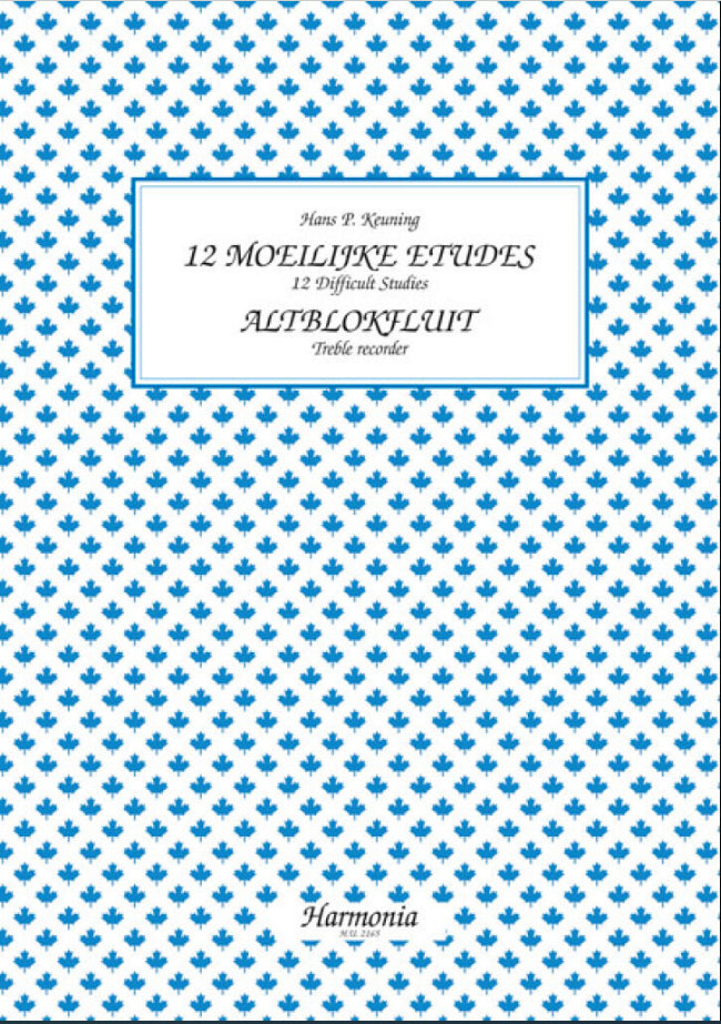 Twelve Difficult Studies for Treble Recorder