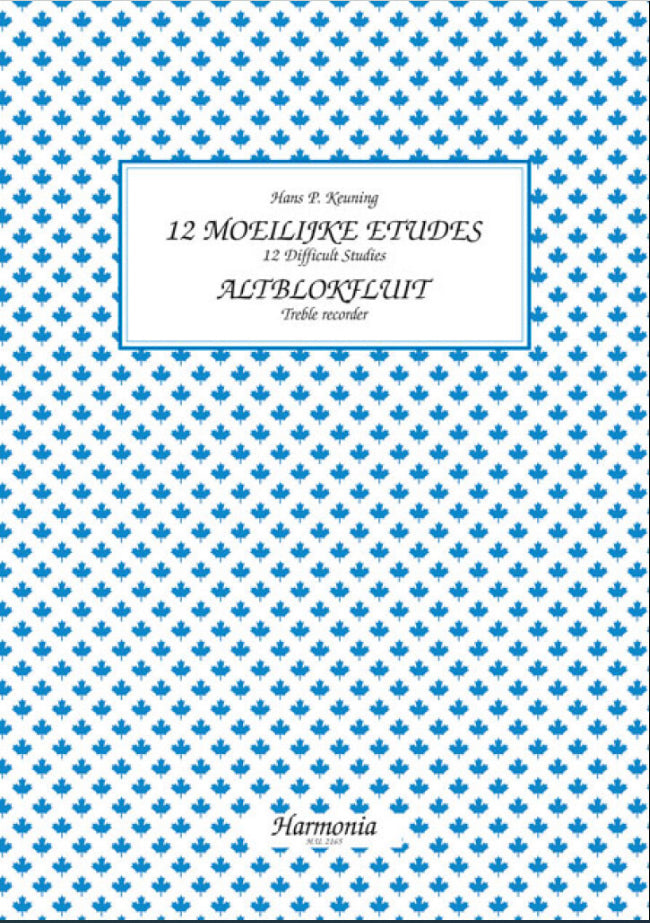 Twelve Difficult Studies for Treble Recorder