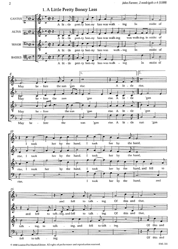 2 Madrigals (1599)