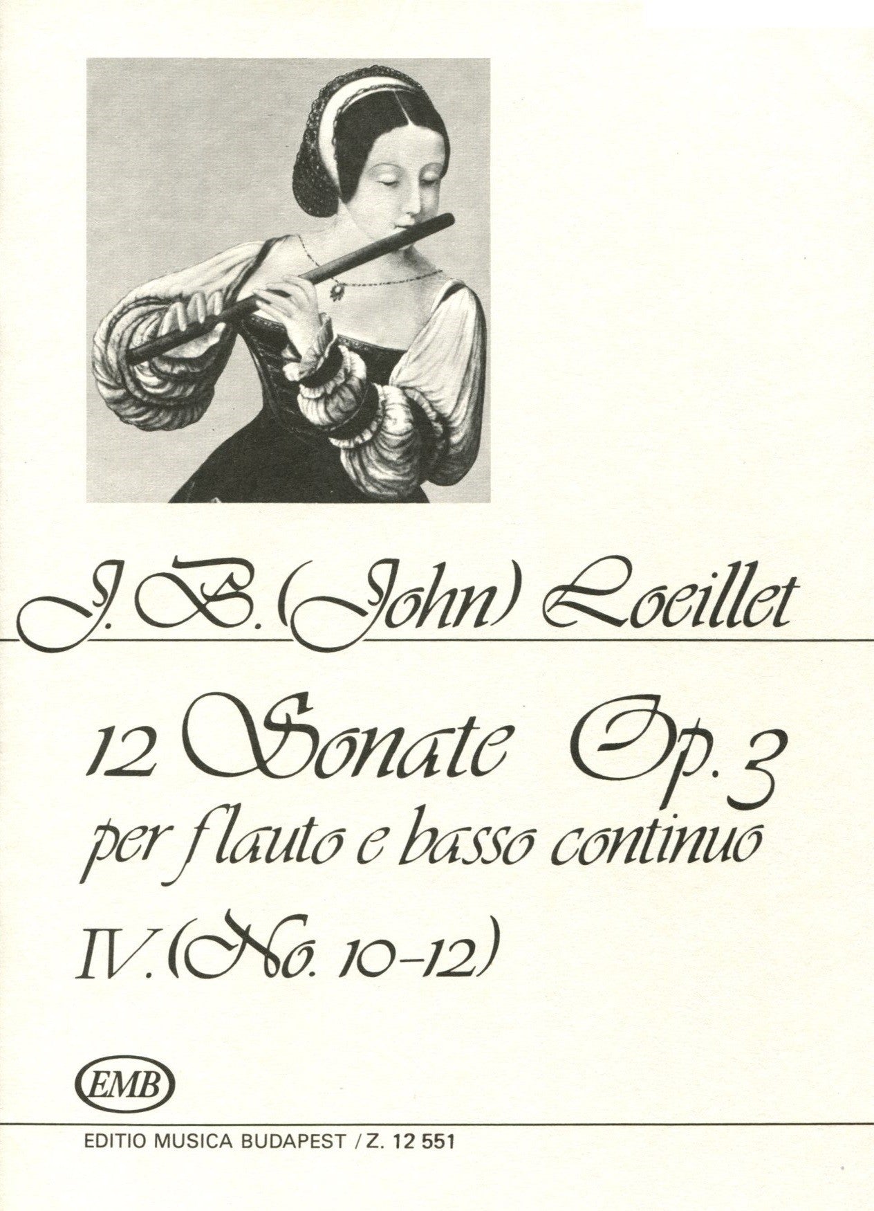 12 Sonatas Op 3, Volume 4, No 10-12