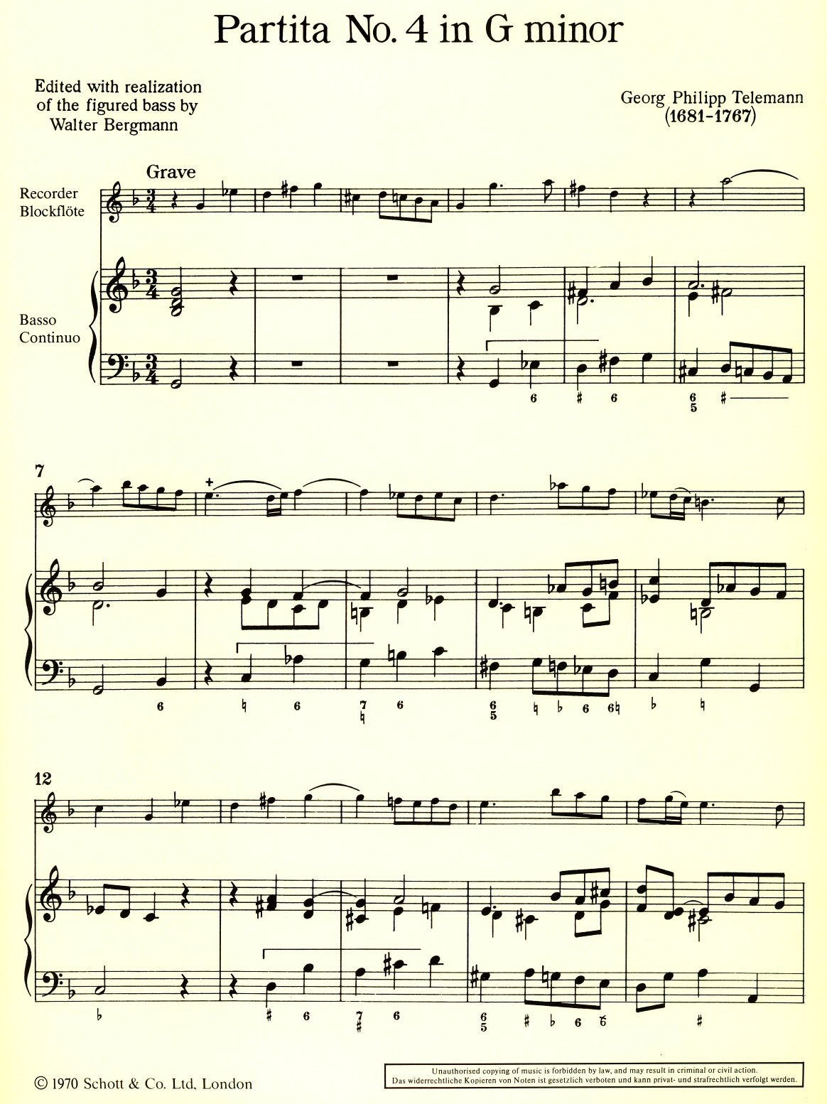 Partita no 4 in g minor