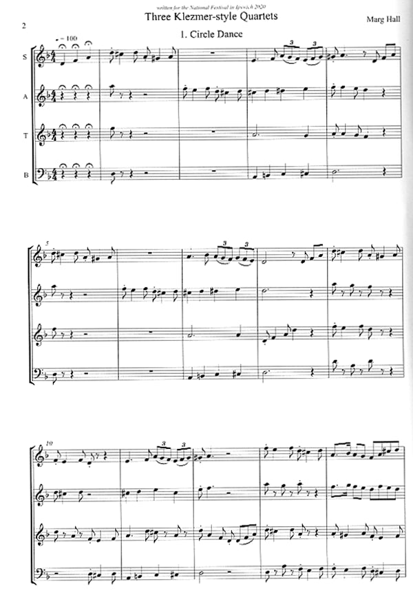 3 Klezmer-Style Quartets