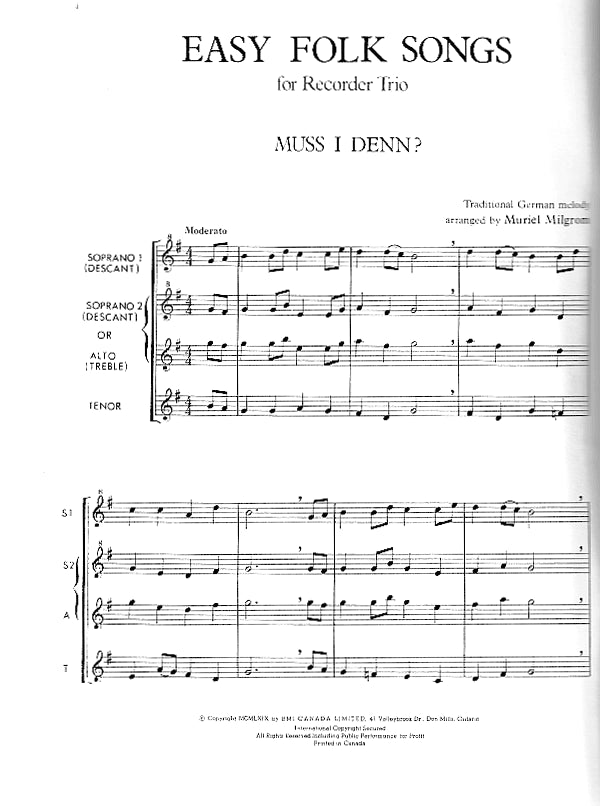 Easy Folk Songs