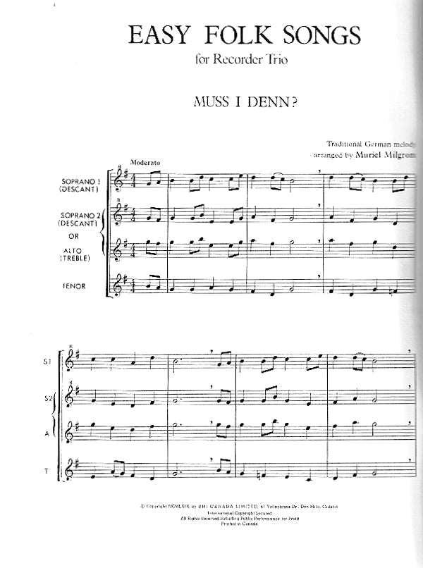 Easy Folk Songs