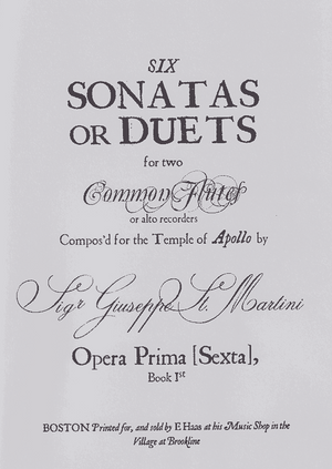 Six Sonatas or Duets