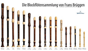 Poster Die Blockflotensammlung von Frans Bruggen