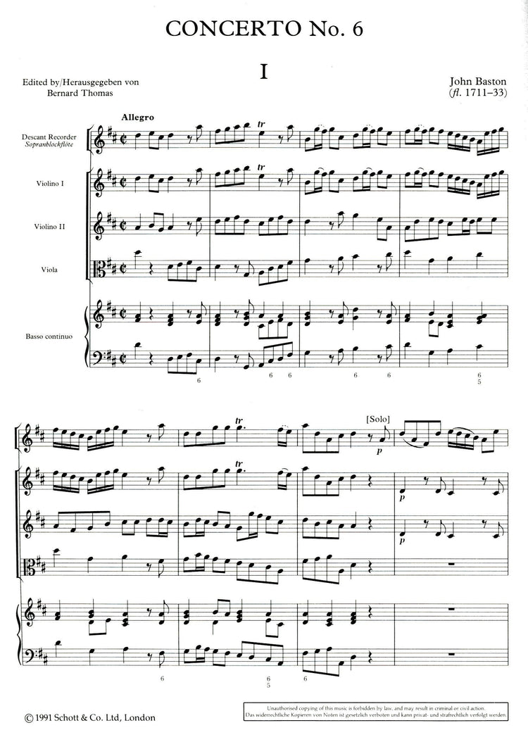 Concerto no. 6 in D Major