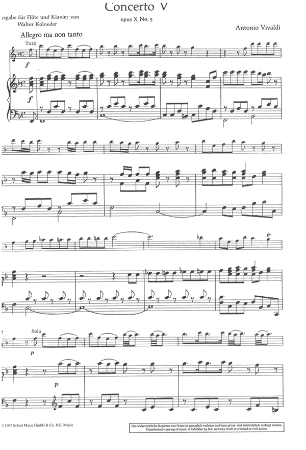 Concerto V, Op 10 No 5 RV 434