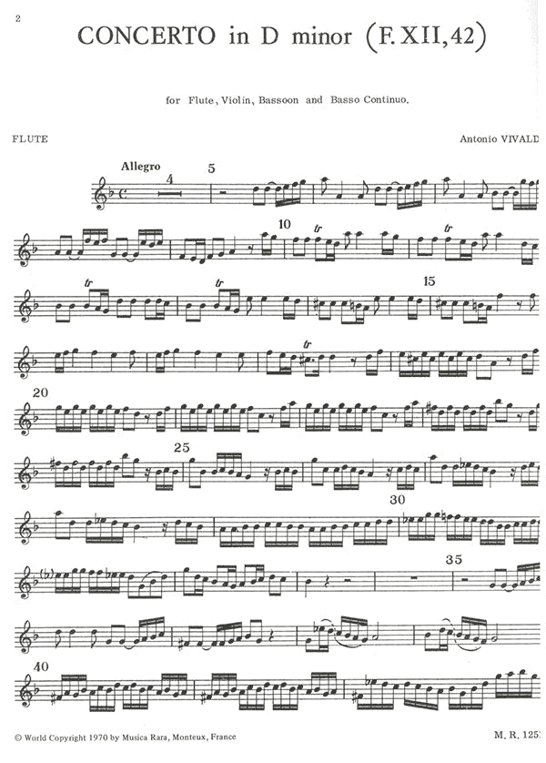 Concerto in D minor RV96, FXII 42