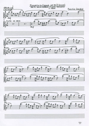 Minuetto in canone op.91/J