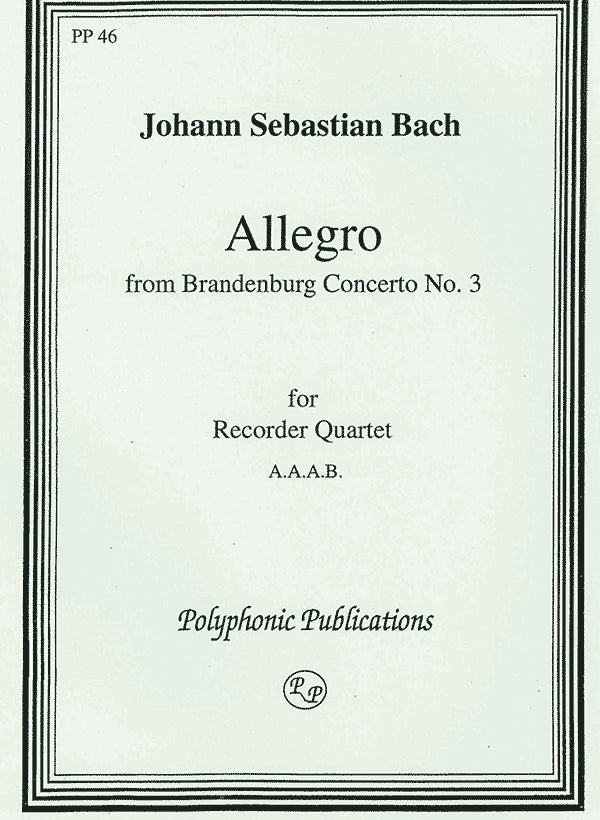 Allegro from Brandenburg Concerto No 2