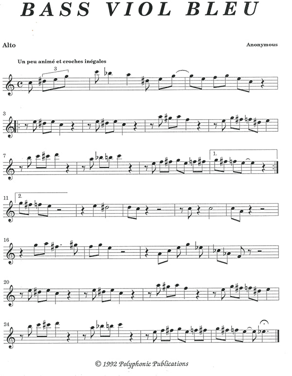 Bass Viol Bleu