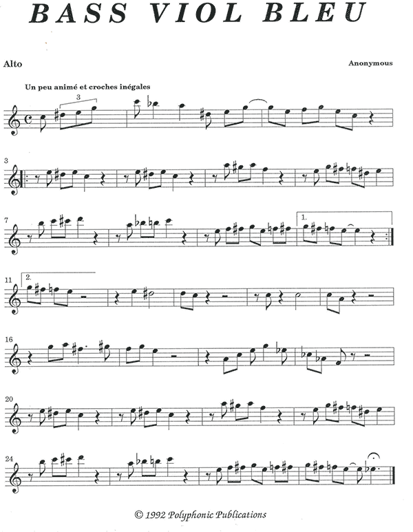 Bass Viol Bleu