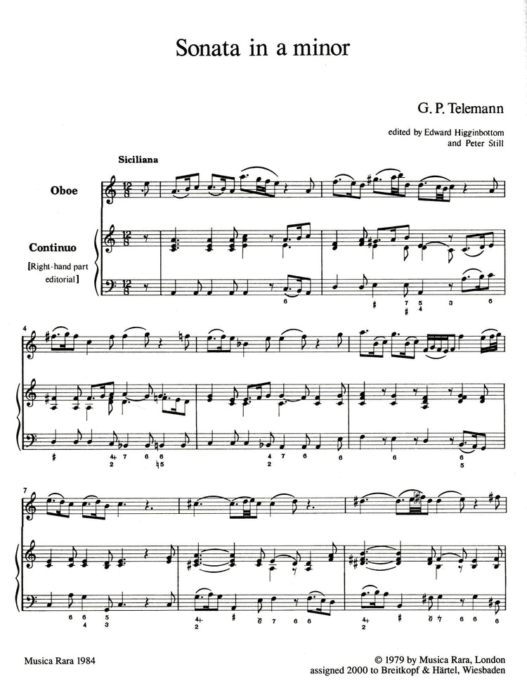 Sonata in a min TWV 41:a3