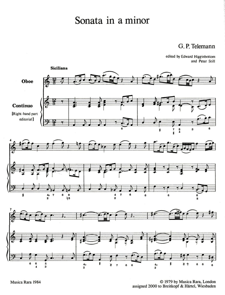 Sonata in a min TWV 41:a3
