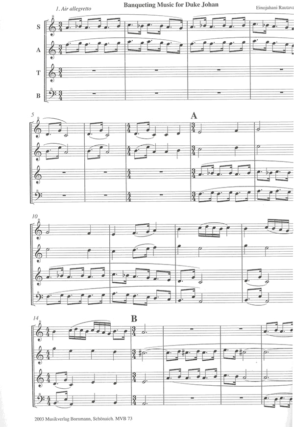Banqueting Music for Duke Johan