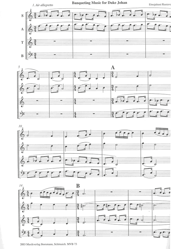 Banqueting Music for Duke Johan