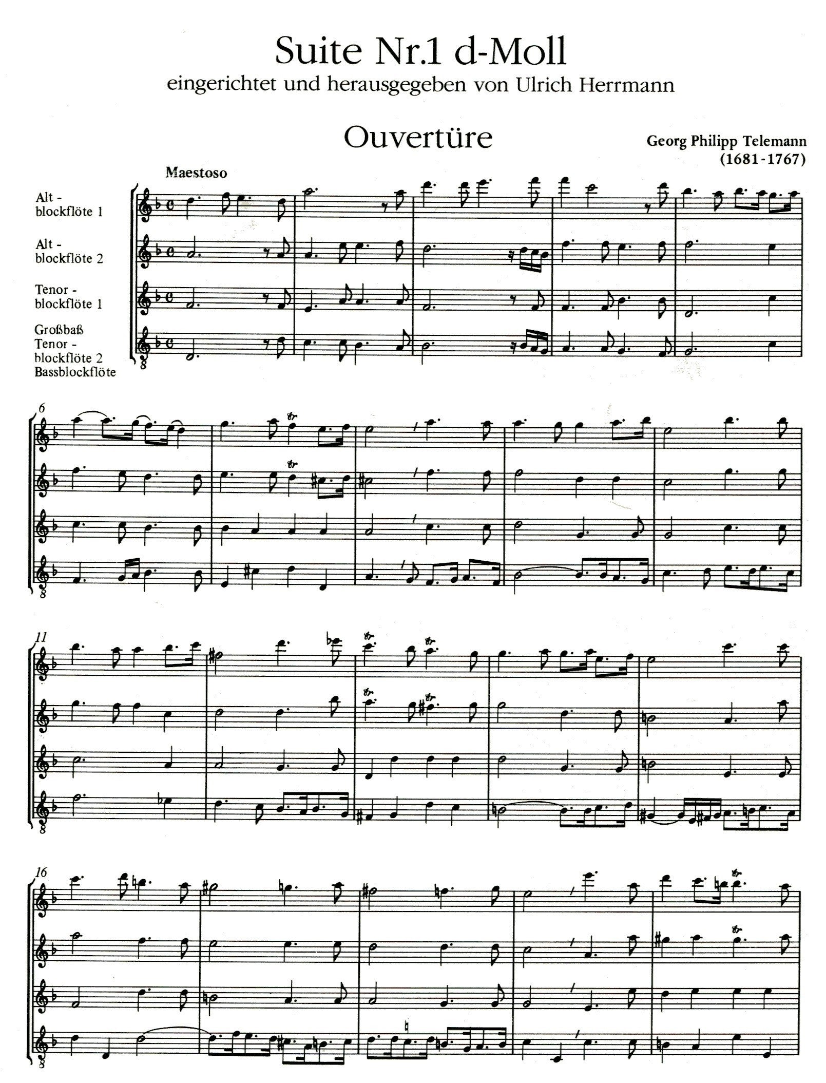Suite no 1 in d minor