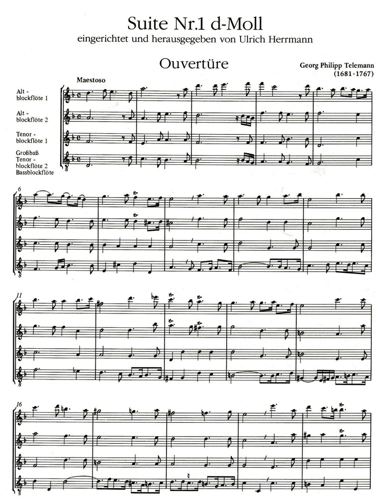 Suite no 1 in d minor