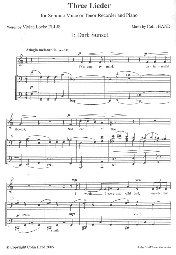 Three Lieder