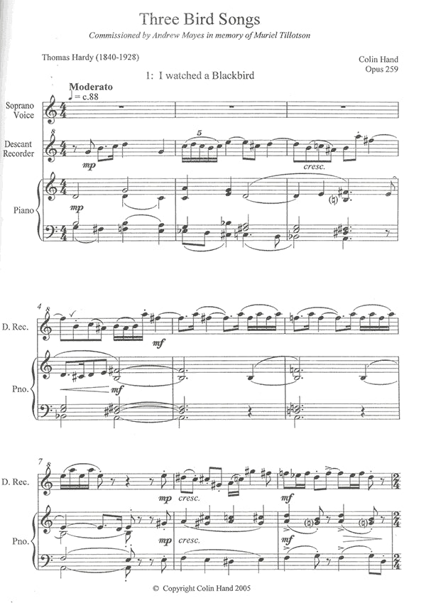 Three Bird Songs